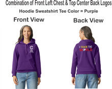 Load image into Gallery viewer, CCT-303-1 - Gildan Adult Softstyle® Fleece Pullover Hooded Sweatshirt - I Teach The World Logos