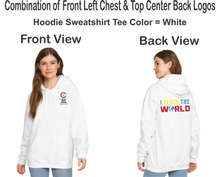 Load image into Gallery viewer, CCT-303-1 - Gildan Adult Softstyle® Fleece Pullover Hooded Sweatshirt - I Teach The World Logos