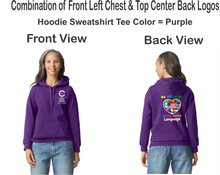 Load image into Gallery viewer, CCT-303-4 - Gildan Adult Softstyle® Fleece Pullover Hooded Sweatshirt - We All Laugh In the Same Language Logos