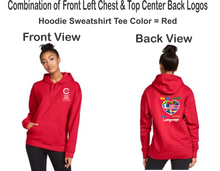 Load image into Gallery viewer, CCT-303-4 - Gildan Adult Softstyle® Fleece Pullover Hooded Sweatshirt - We All Laugh In the Same Language Logos
