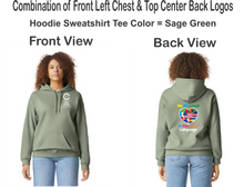 Load image into Gallery viewer, CCT-303-4 - Gildan Adult Softstyle® Fleece Pullover Hooded Sweatshirt - We All Laugh In the Same Language Logos