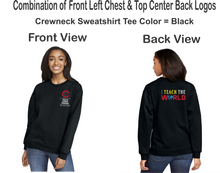 Load image into Gallery viewer, CCT-304-1 - Gildan Adult Softstyle® Fleece Crew Sweatshirt - I Teach The World Logos