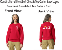 Load image into Gallery viewer, CCT-304-1 - Gildan Adult Softstyle® Fleece Crew Sweatshirt - I Teach The World Logos