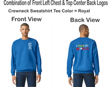 Load image into Gallery viewer, CCT-304-1 - Gildan Adult Softstyle® Fleece Crew Sweatshirt - I Teach The World Logos