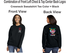 Load image into Gallery viewer, CCT-304-4 - Gildan Adult Softstyle® Fleece Crew Sweatshirt - We All Laugh In the Same Language Logos