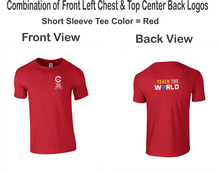 Load image into Gallery viewer, CCT-521-1 - Gildan Adult Softstyle Short Sleeve T-Shirt - I Teach The World Logos