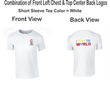 Load image into Gallery viewer, CCT-521-1 - Gildan Adult Softstyle Short Sleeve T-Shirt - I Teach The World Logos