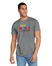 Load image into Gallery viewer, CCT-521-2 - Gildan Adult Softstyle Short Sleeve T-Shirt - I Teach The World - English Learner Program Logo