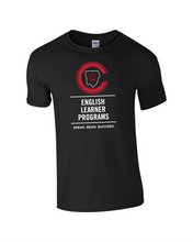 Load image into Gallery viewer, CCT-521-3 - Gildan Adult Softstyle Short Sleeve T-Shirt - Vertical English Learner Programs Logos