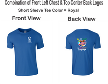 Load image into Gallery viewer, CCT-521-4 - Gildan Adult Softstyle Short Sleeve T-Shirt - We All Laugh In the Same Language Logos