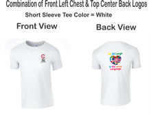 Load image into Gallery viewer, CCT-521-4 - Gildan Adult Softstyle Short Sleeve T-Shirt - We All Laugh In the Same Language Logos