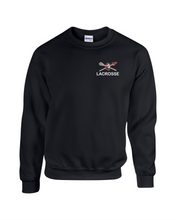 Load image into Gallery viewer, CHS-LAX-305-1 - Gildan Adult 8 oz., 50/50 Fleece Crew -  Warrior Lacrosse Logo