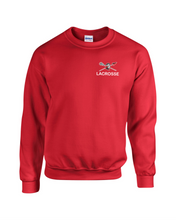 Load image into Gallery viewer, CHS-LAX-305-1 - Gildan Adult 8 oz., 50/50 Fleece Crew -  Warrior Lacrosse Logo