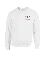 Load image into Gallery viewer, CHS-LAX-305-1 - Gildan Adult 8 oz., 50/50 Fleece Crew -  Warrior Lacrosse Logo