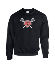Load image into Gallery viewer, CHS-LAX-305-2 - Gildan Adult 8 oz., 50/50 Fleece Crew -  Cherokee Lacrosse Warriors Logo