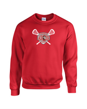 Load image into Gallery viewer, CHS-LAX-305-2 - Gildan Adult 8 oz., 50/50 Fleece Crew -  Cherokee Lacrosse Warriors Logo