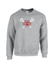 Load image into Gallery viewer, CHS-LAX-305-2 - Gildan Adult 8 oz., 50/50 Fleece Crew -  Cherokee Lacrosse Warriors Logo