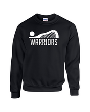 Load image into Gallery viewer, CHS-LAX-305-21 - Gildan Adult 8 oz., 50/50 Fleece Crew -  Warriors Half LAX Racket Logo