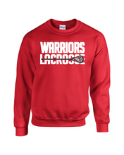 Load image into Gallery viewer, CHS-LAX-305-23 - Gildan Adult 8 oz., 50/50 Fleece Crew -  Warriors Lacrosse Logo