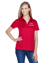 Load image into Gallery viewer, CHS-LAX-516-1 - Devon & Jones CrownLux Performance Plaited Polo - Warriors Lacrosse Logo