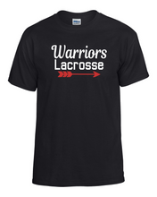 Load image into Gallery viewer, CHS-LAX-617-5- Gildan 5.5 oz., 50/50 Short Sleeve T-Shirt -  Warriors LAX Arrow Logo