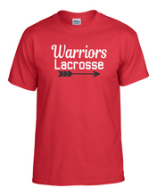 Load image into Gallery viewer, CHS-LAX-617-5- Gildan 5.5 oz., 50/50 Short Sleeve T-Shirt -  Warriors LAX Arrow Logo