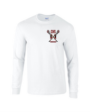 Load image into Gallery viewer, CHS-LAX-618-22 - Gildan 5.5 oz., 50/50 Long Sleeve T-Shirt - CHS Warriors LAX Sticks Logo