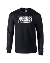 Load image into Gallery viewer, CHS-LAX-618-23 - Gildan 5.5 oz., 50/50 Long Sleeve T-Shirt - Warriors Lacrosse Logo