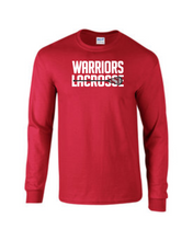 Load image into Gallery viewer, CHS-LAX-618-23 - Gildan 5.5 oz., 50/50 Long Sleeve T-Shirt - Warriors Lacrosse Logo