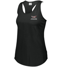 Load image into Gallery viewer, CHS-LAX-633-1 - Bella + Canvas Ladies' Flowy Racerback Tank - Warriors Lacrosse Logo