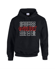 Load image into Gallery viewer, CHS-SD-303-3 - Gildan Hoodie Sweatshirt - Warriors Swim & Dive Logo