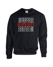 Load image into Gallery viewer, CHS-SD-304-3 - Gildan Adult 8 oz., 50/50 Fleece Crew Sweatshirt - Warrior Swim &amp; Dive Logo