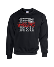 Load image into Gallery viewer, CHS-SD-304-3 - Gildan Adult 8 oz., 50/50 Fleece Crew Sweatshirt - Warrior Swim & Dive Logo