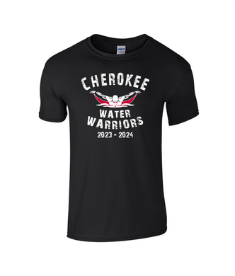 CHS-SD-401-1 - Gildan Adult Softstyle Short Sleeve T-Shirt - Cherokee Water Warriors Logos
