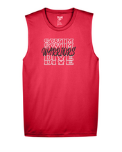Load image into Gallery viewer, CHS-SD-408-3 - Team 365 Zone Performance Muscle T-Shirt - Warriors Swim & Dive Logo