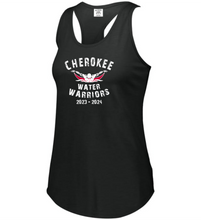 Load image into Gallery viewer, CHS-SD-514-1 - Augusta Ladies Lux Tri-Blend Tank - Cherokee Water Warriors Logo