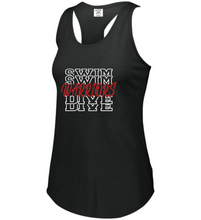 Load image into Gallery viewer, CHS-SD-514-3 - Augusta Ladies Lux Tri-Blend Tank - Warriors Swim & Dive Logo