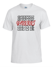 Load image into Gallery viewer, CHS-SD-415-3- Gildan 50/50 Short Sleeve T-Shirt - Warriors Swim &amp; Dive Logo