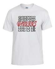 Load image into Gallery viewer, CHS-SD-415-3- Gildan 50/50 Short Sleeve T-Shirt - Warriors Swim & Dive Logo