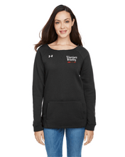 Load image into Gallery viewer, CHS-WRES-305-4 - Under Armour Hustle Fleece Crewneck Sweatshirt - Warriors Wrestling Logo