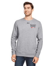 Load image into Gallery viewer, CHS-WRES-305-4 - Under Armour Hustle Fleece Crewneck Sweatshirt - Warriors Wrestling Logo