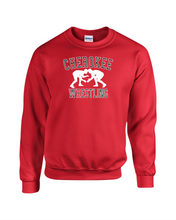 Load image into Gallery viewer, CHS-WRES-307-3 - Gildan Crew Neck Sweatshirt - Cherokee Warriors Wrestling Logo