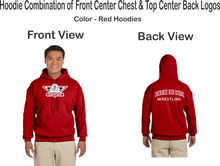 Load image into Gallery viewer, CHS-WRES-308-1-COMBO - Gildan-Hoodie - Cherokee C Wrestling Logo & CHS WRESTLING on the back