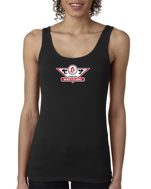 CHS-WRES-513-1 - Augusta Ladies Poly/Spandex Solid Racerback Tank - Cherokee C Wrestling Logo