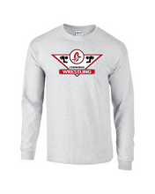 Load image into Gallery viewer, CHS-WRES-516-1 - Gildan 5.5 oz., 50/50 Long-Sleeve T-Shirt - Cherokee C Wrestling Logo