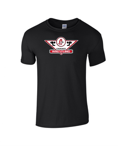 CHS-WRES-521-1 - Gildan Adult Softstyle Short Sleeve T-Shirt - Cherokee C Wrestling Logo