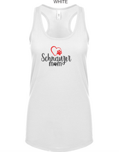 Load image into Gallery viewer, Schnauzer-051-114 - Next Level Ladies' Ideal Racerback Tank - Love Schnauzer Mom Logo