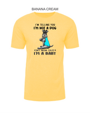 Load image into Gallery viewer, Schnauzer-099-122 - Next Level CVC Short Sleeve Crew Tee - I'm Not A Dog, I'm A Baby Logo