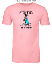 Load image into Gallery viewer, Schnauzer-099-122 - Next Level CVC Short Sleeve Crew Tee - I'm Not A Dog, I'm A Baby Logo
