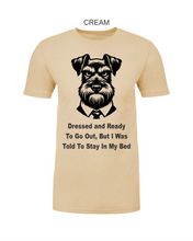 Load image into Gallery viewer, Schnauzer-103 - Next Level CVC Short Sleeve Crew Tee - All Dressed To Go Out Logo